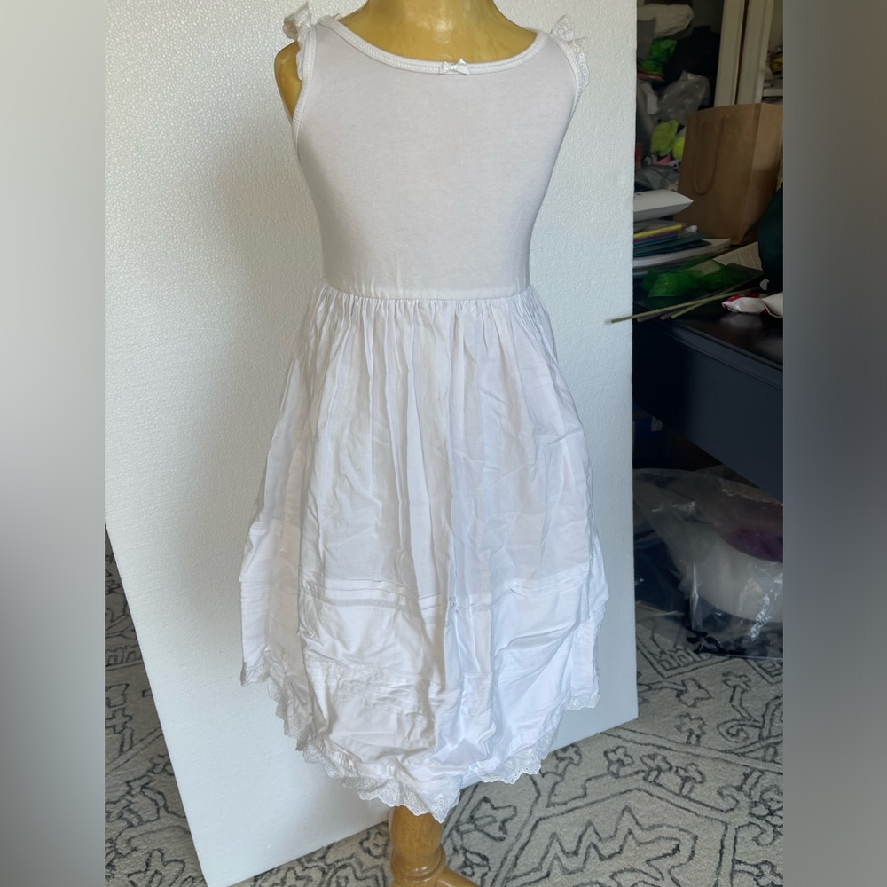 RALPH LAUREN Girls Sleeveless Seersucker Baby Blue Fit and Flare Dress Size 4/4T